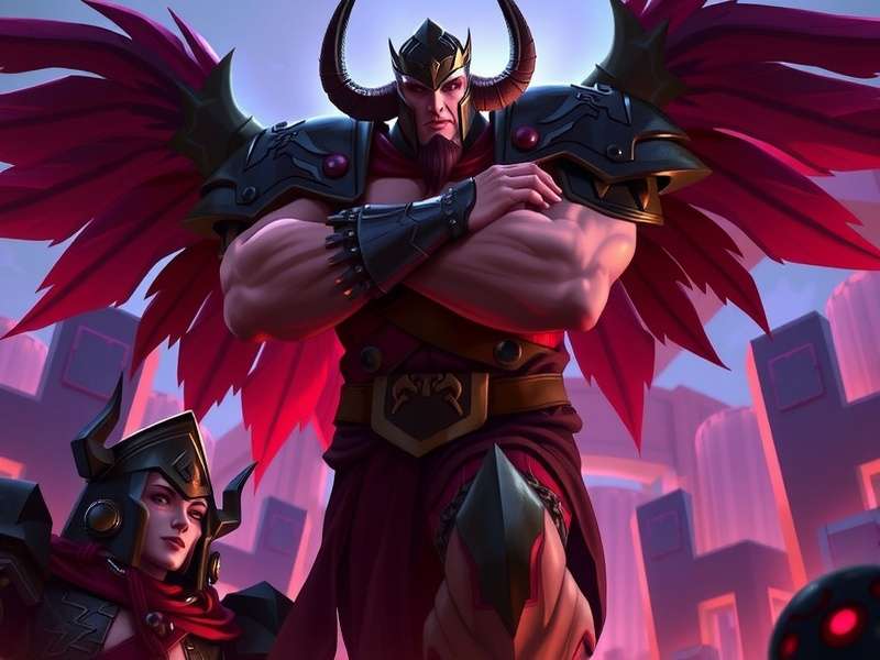 Darius, the Hand of Noxian, wielding his axe in a victorious stance
