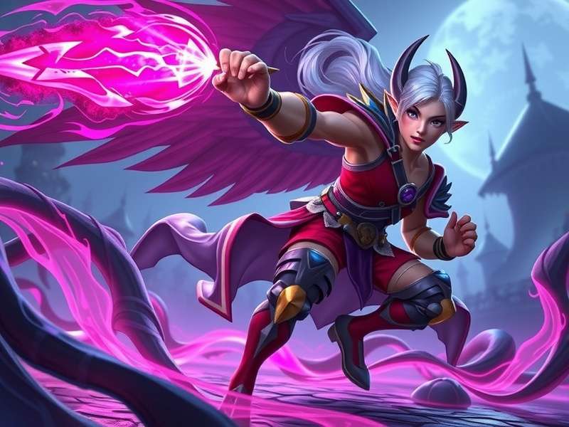 Arcane Jinx and Vi facing each other in the rain 4K wallpaper