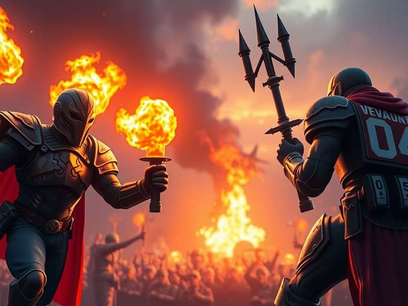 League of Legends cinematic art featuring multiple champions in battle