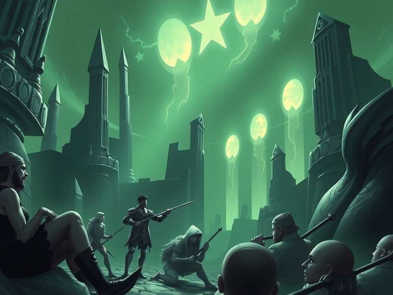 Arcane League of Legends scene showing Piltover and Zaun cities