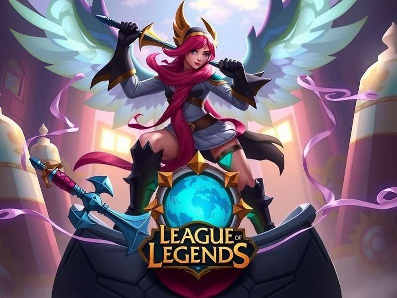 League of Legends champion Jinx firing her minigun