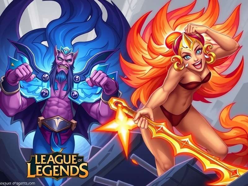 A dynamic League of Legends teamfight featuring multiple support champions using abilities.