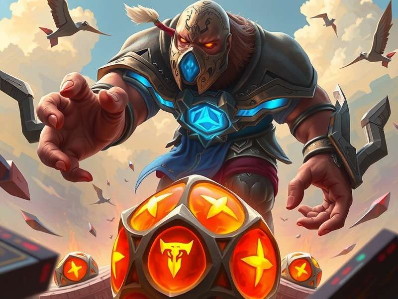 Riftbound card game gameplay screenshot showing champions and cards