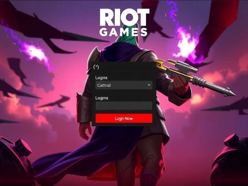 League of Legends login screen on a computer