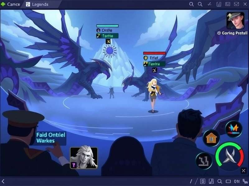 Concept art of a futuristic gaming interface with holographic screens, representing the PBE testing environment