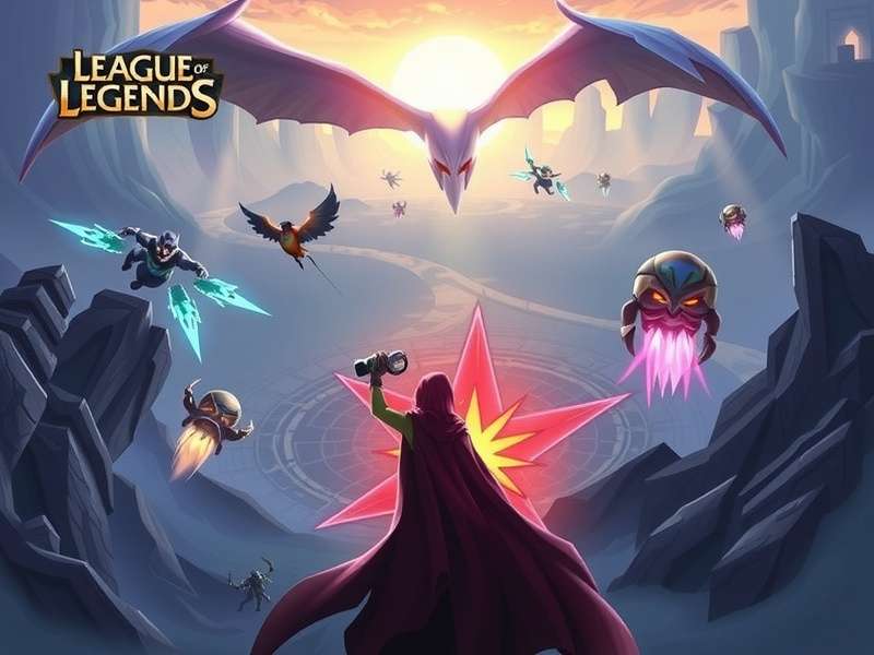 Esports arena stage with League of Legends Championship Pacific logo on screen