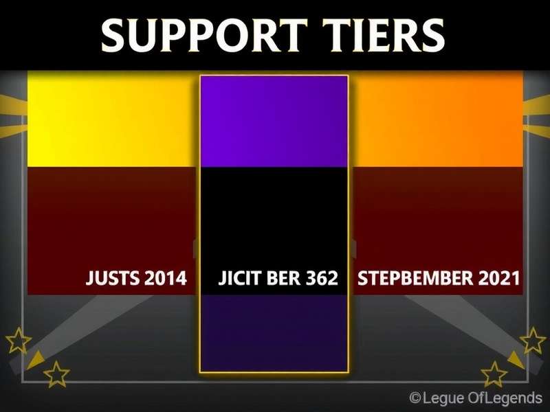 League of Legends 2025 Support Champions Tier List Visualization