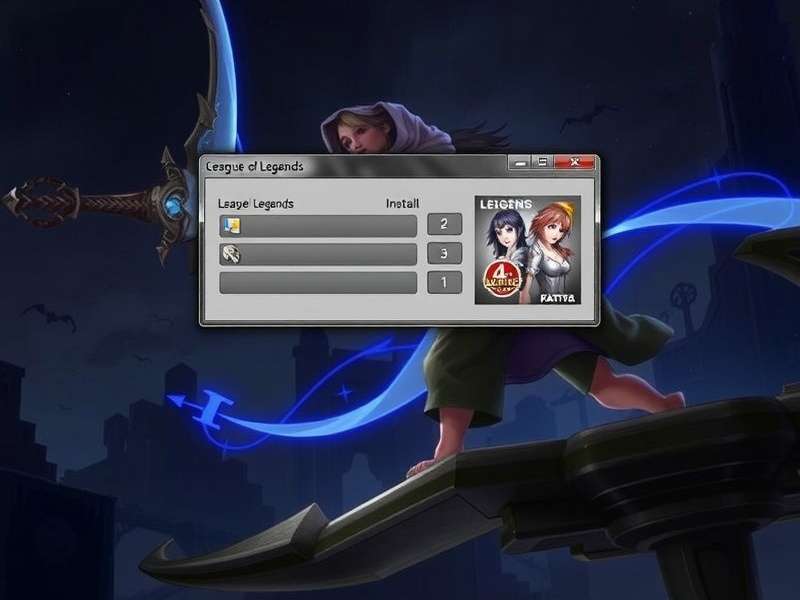 Gaming setup with League of Legends on monitor in a UK gaming room