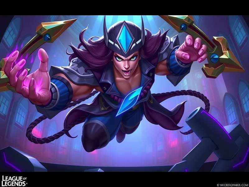 Jarvan IV casting Cataclysm in Arena mode surrounded by magic effects