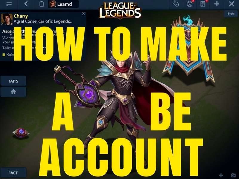 Step-by-step flowchart for creating a League of Legends PBE account