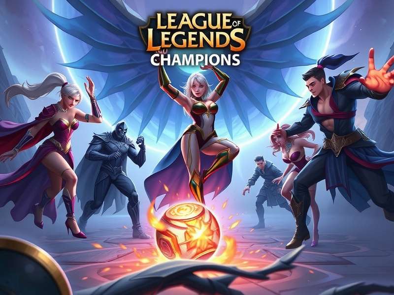 Collage of popular League of Legends Champions including Ahri, Darius, and Lee Sin
