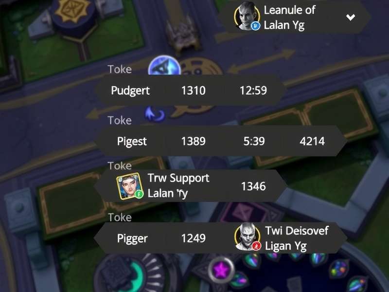 League of Legends Support Macro strategy visualisation showing map rotations and vision control zones