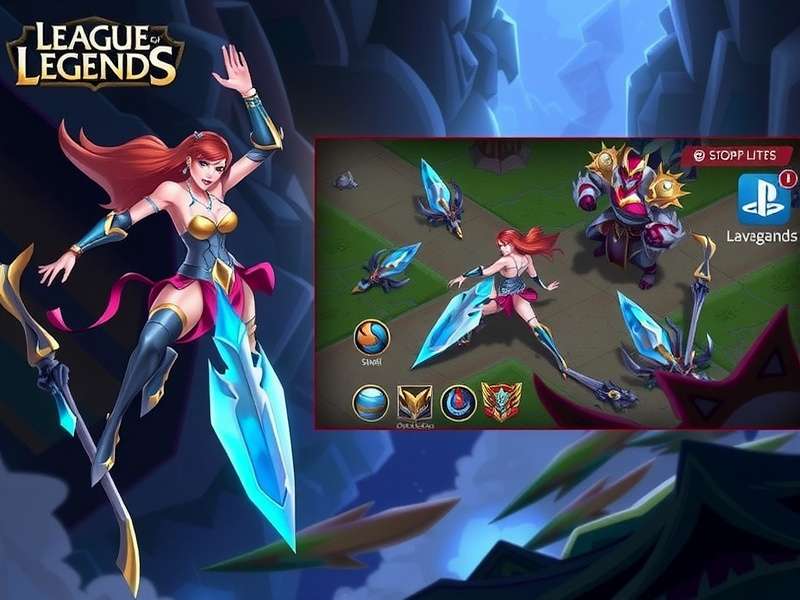 League of Legends Summoner's Rift gameplay screenshot with champions fighting