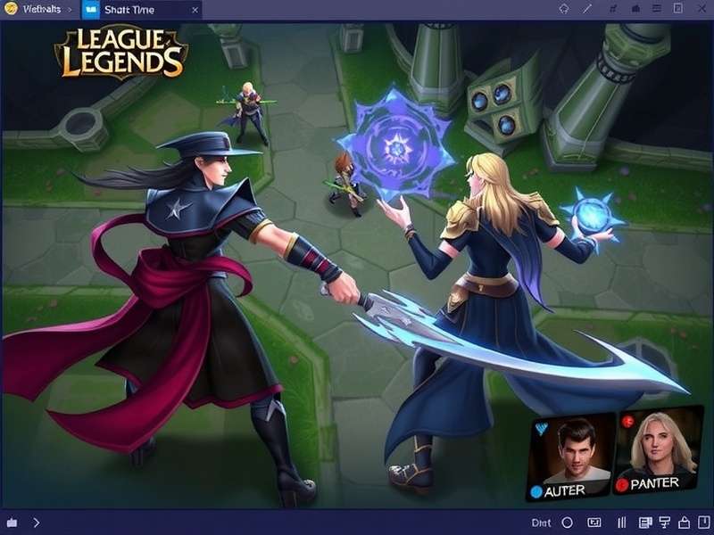 League of Legends PBE client interface showing champion selection and testing environment
