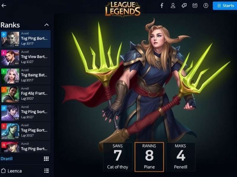 League of Legends Ranks 2024 – All tiers from Iron to Challenger displayed on a gradient background