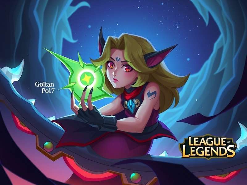 League of Legends Support champion casting ability on the Rift
